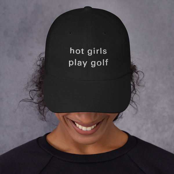 Hot Girl Hat (White Embroidery)