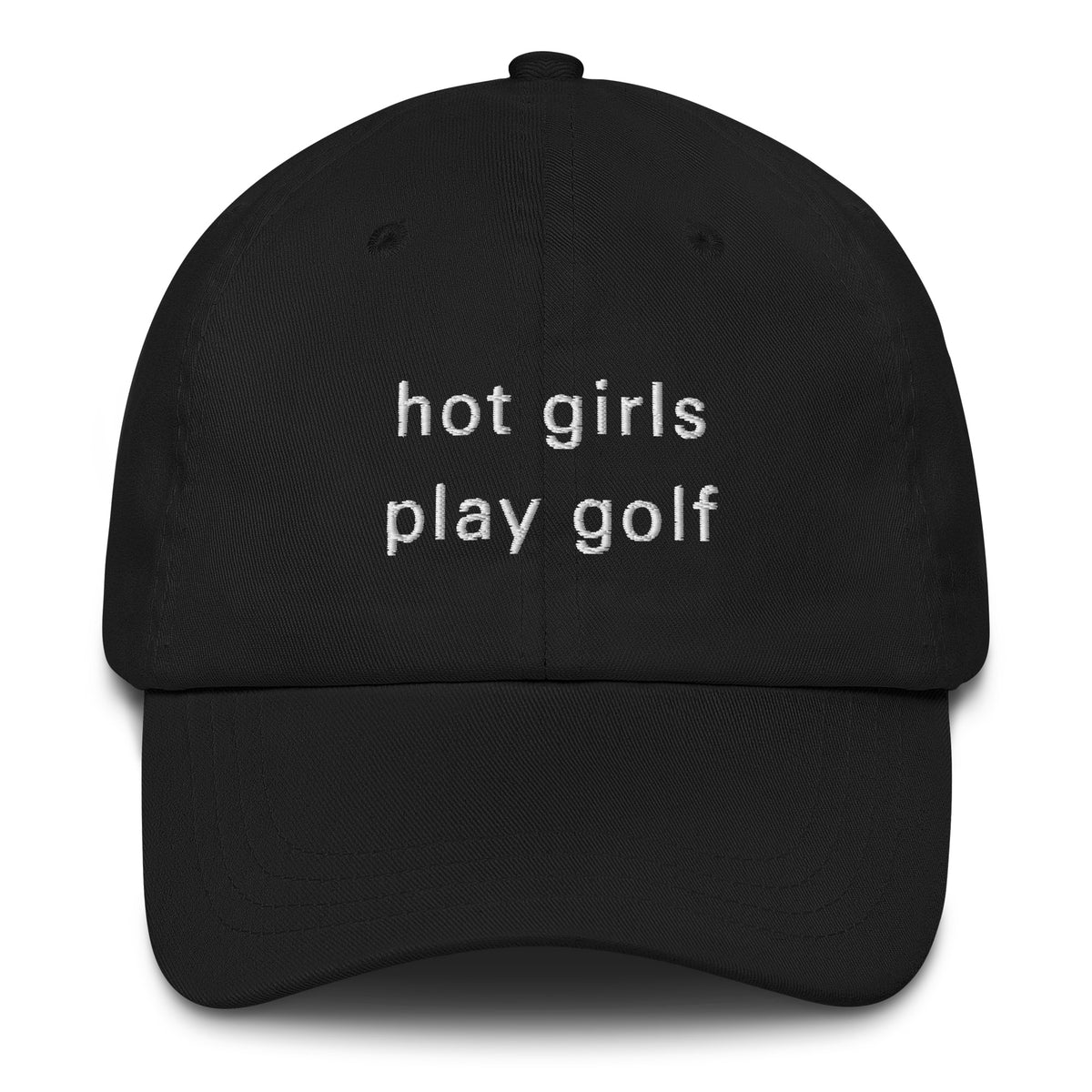 Hot Girl Hat (White Embroidery) – haywoodgolf