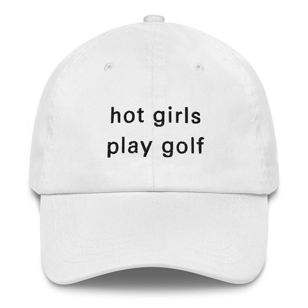 Hot Girl Hat (Black Embroidery)